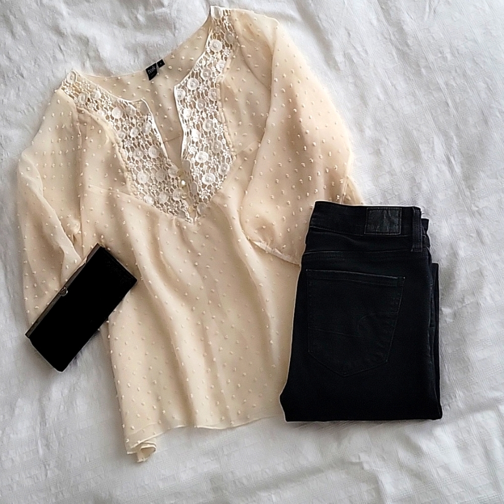 Twik sheer top